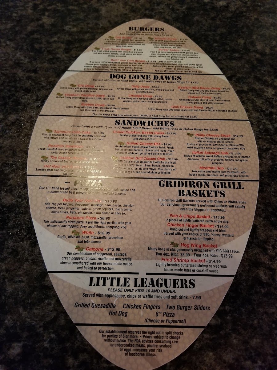 Gridiron Grill Menu-3